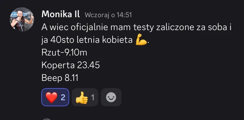 Zaliczone testy po 40-tce!