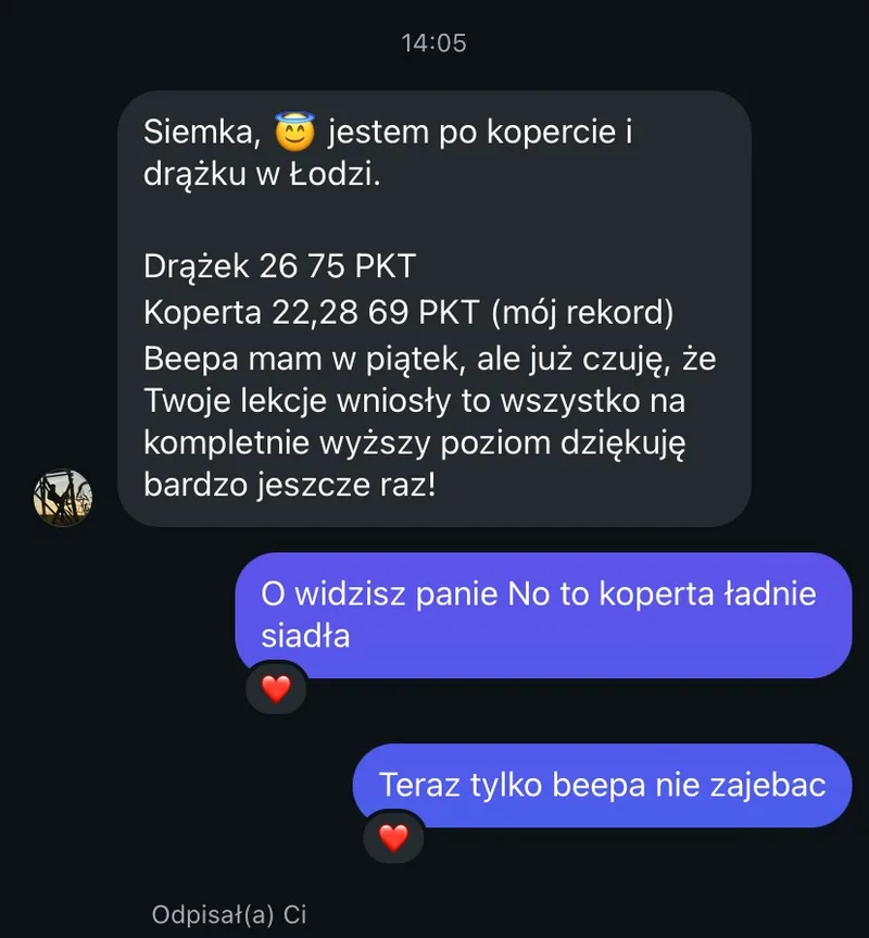 Rekord życiowy i max punktów