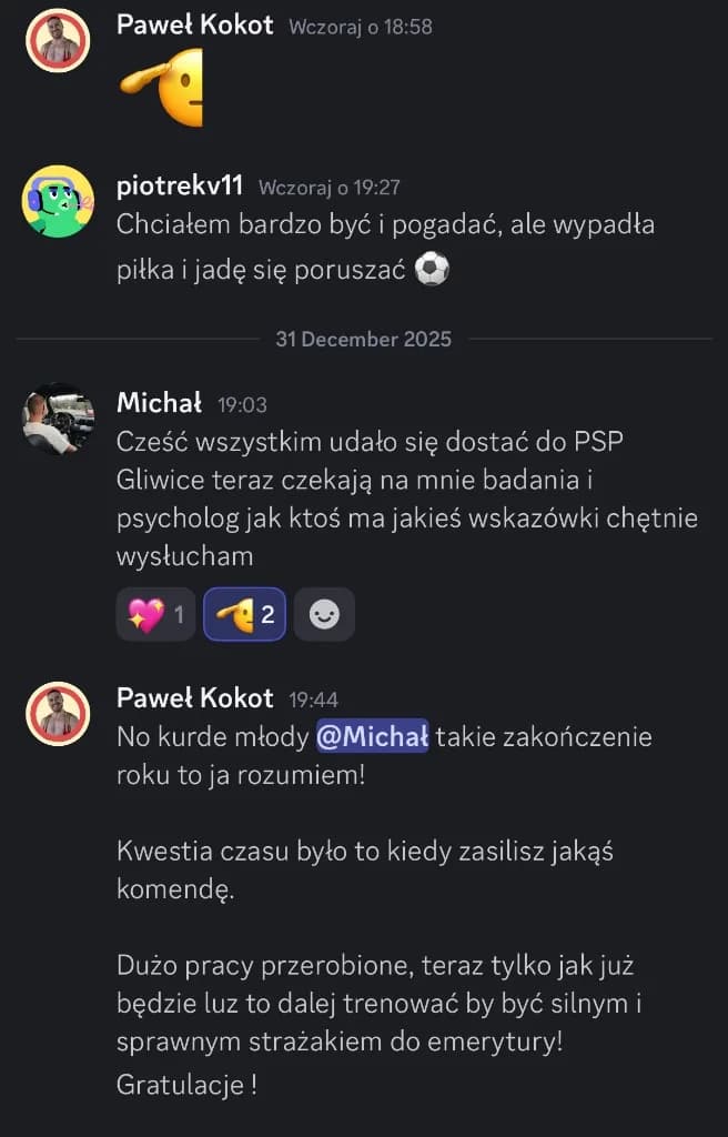 Udało się dostać do służby!